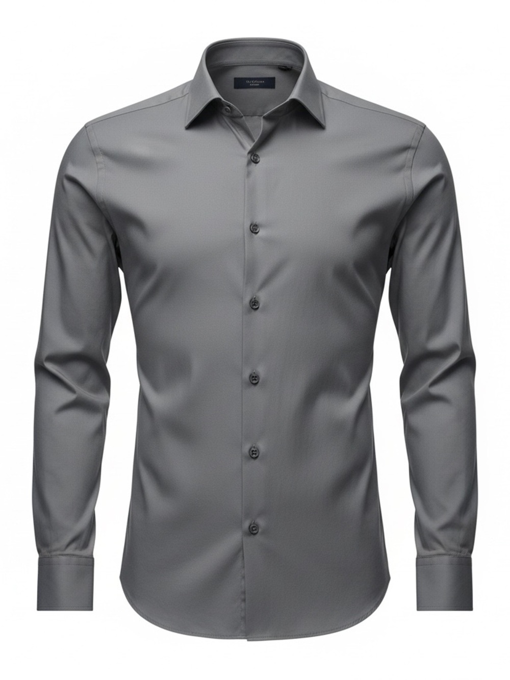 Kenneth Cole AWEARNESS Gray Non-Iron Slim Fit Dress Shirt 15.5 32/33